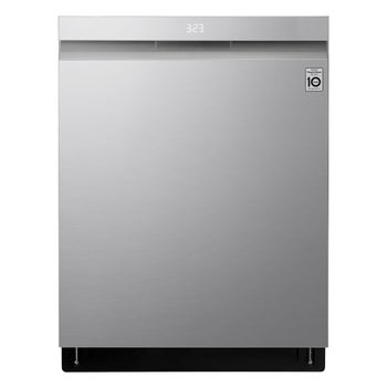 LG 24 in. Smudge-Resistant Stainless Steel Built-In Smart Top Control Steam Dishwasher with QuadWash Pro and Dynamic Dry