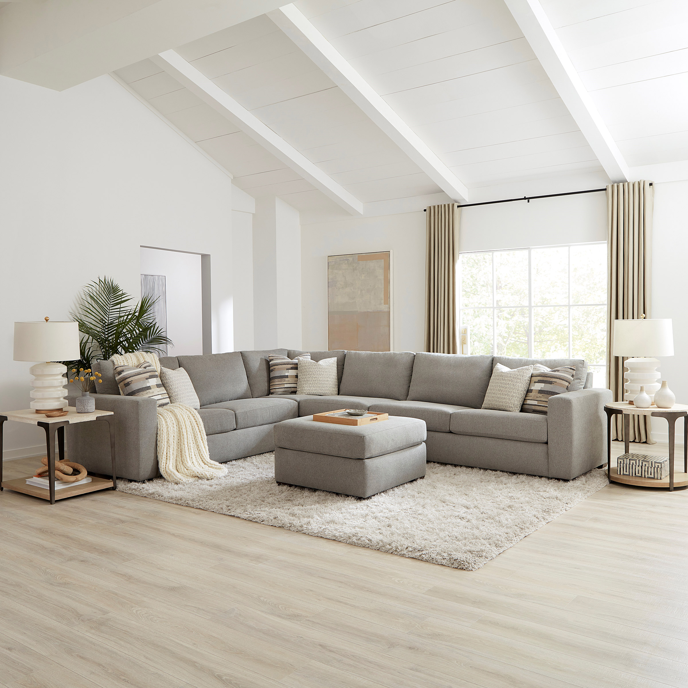 Flexsteel Collins 5-piece Fabric Modular Sectional