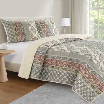 The Linen Closet Mahalia 3-piece Quilt Set | Costco