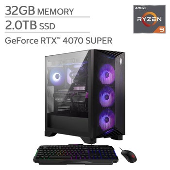 MSI Aegis ZS2 Liquid Cooled Gaming Desktop - AMD Ryzen 9 7900X