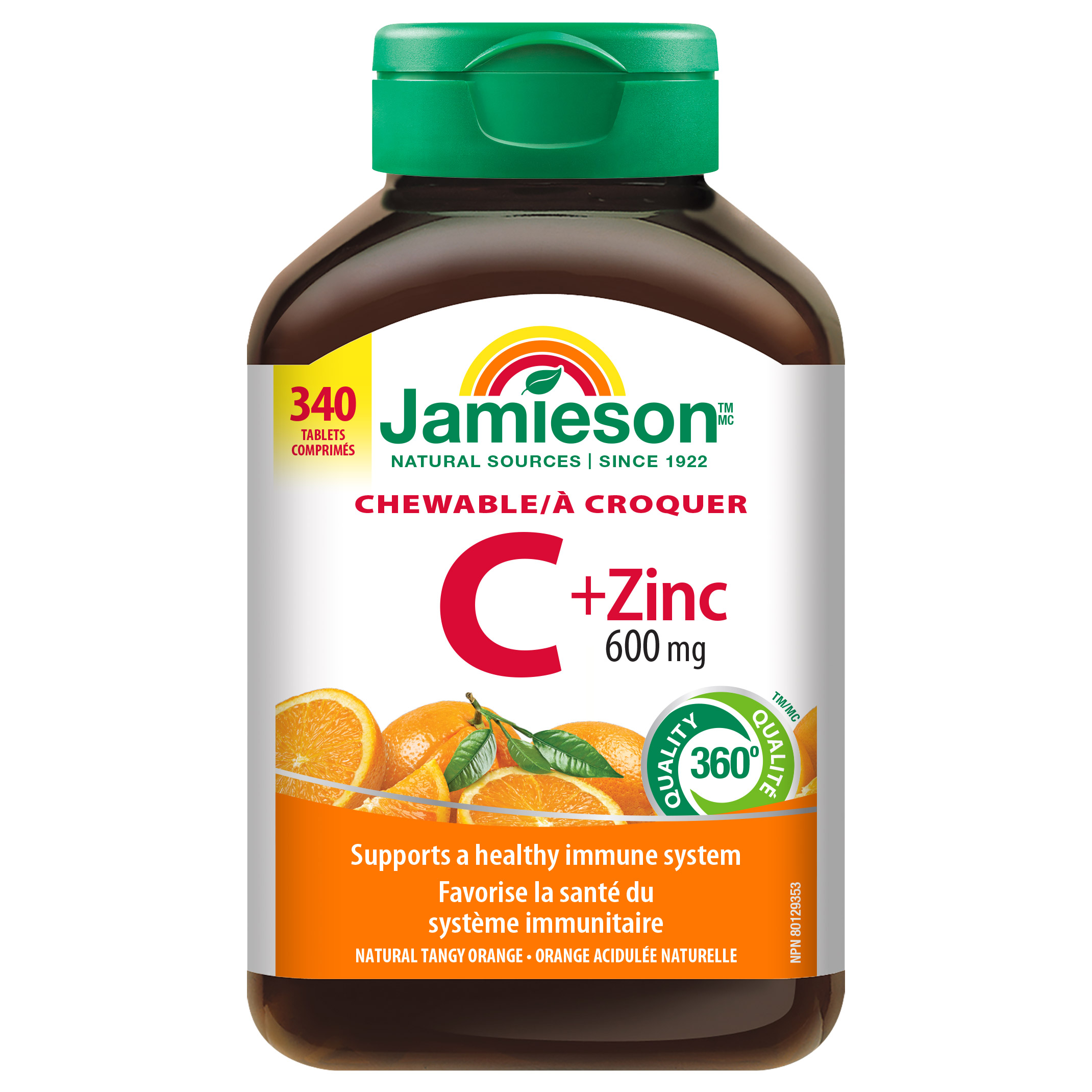 Chewable Vitamin C + Zinc 600 mg