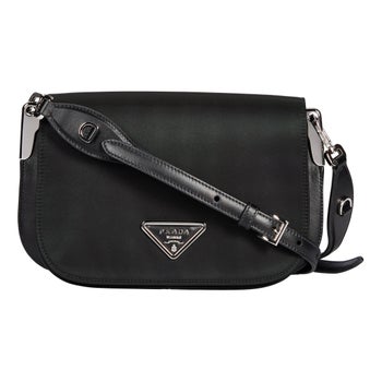 バッグ PRADA leather shoulder bag Black Prada - Black Large Leather Top Stitch Shoulder Bag
