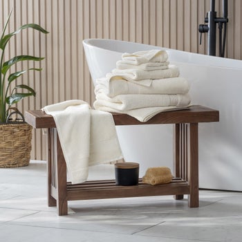 Purely Organic 6-piece Towel Set - Light Blue