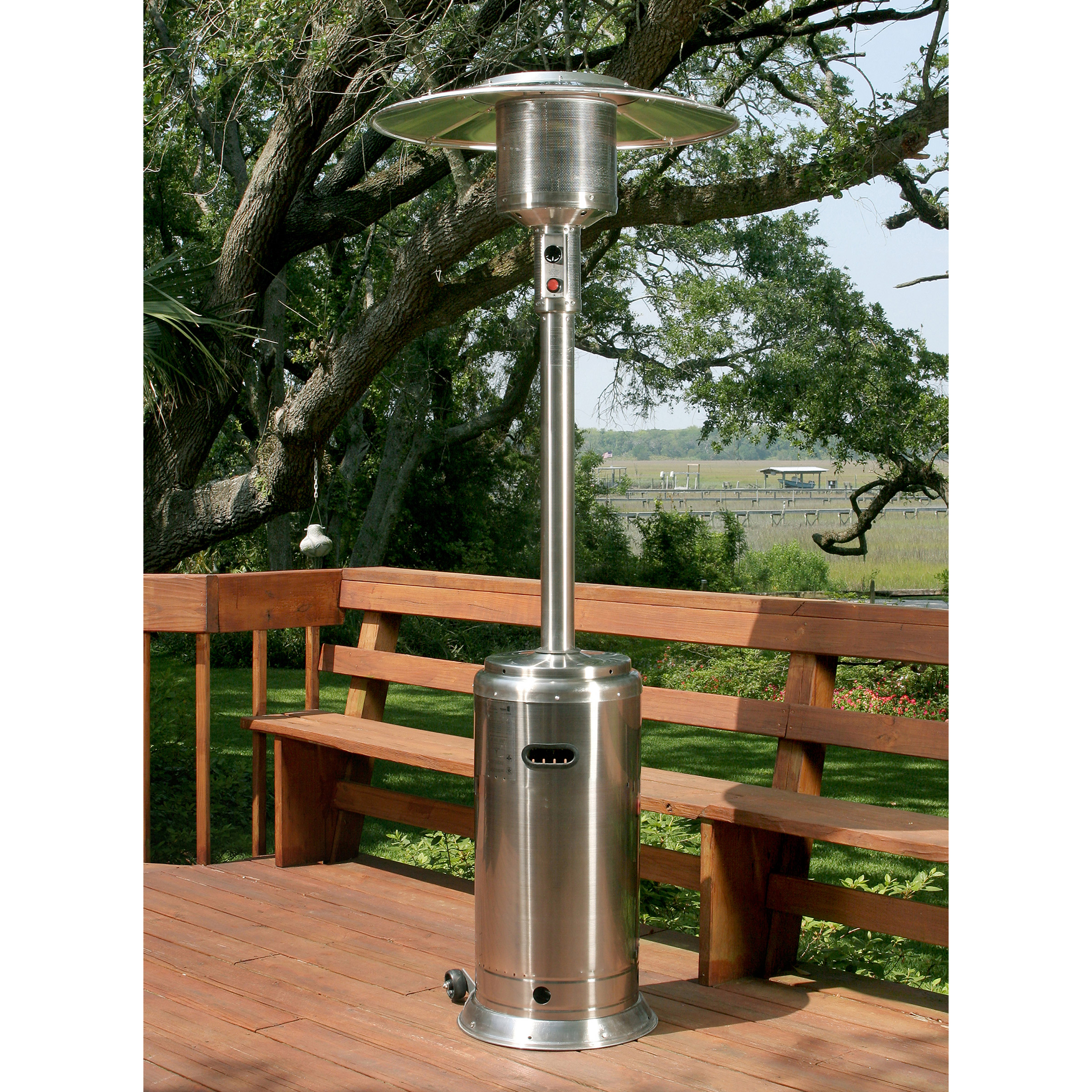 ZENTEMP Tall Stainless Steel Propane Patio Heater Costco