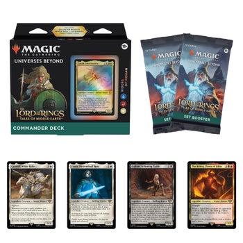 mtg universes beyond lord of the rings commander deck Magic Gathering The The Rings: Tales of Middle-Earth and fear no Darkness Damaged Magic: the Gathering Lord