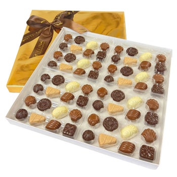 Jelina Chocolatier Handcrafted Chocolates Gift Box, 1.75 lbs Total