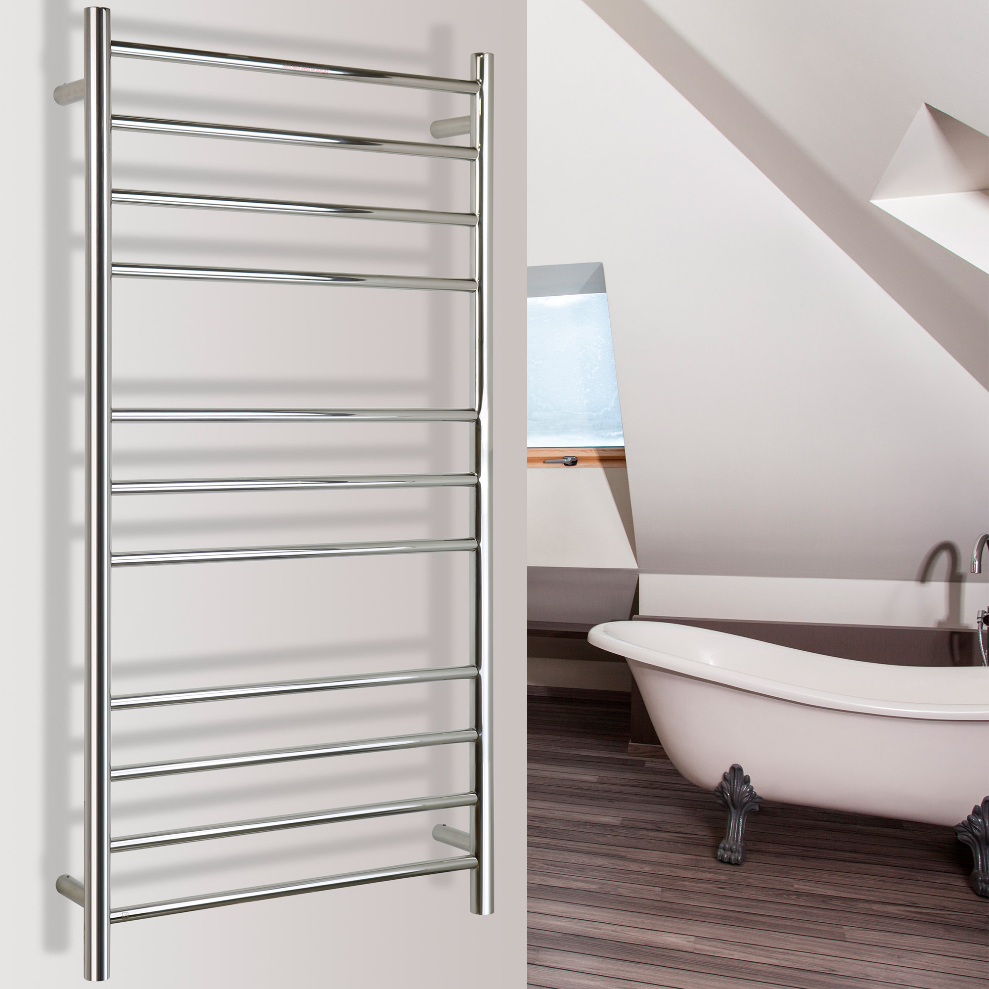 WarmlyYours Ontario XL Polished Towel Warmer Costco
