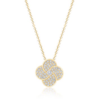 Round Brilliant 0.50 ctw VS2 Clarity, I Color Diamond 14kt Yellow