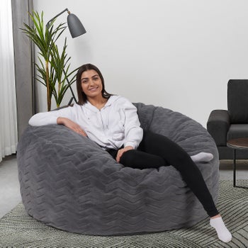 Lounge & Co Zig Zag クッションラウンジャー Lounge & Co Chevron Jumbo Lounger | Costco