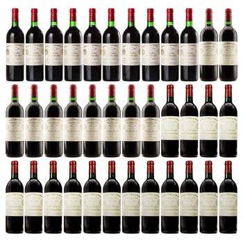 Cheval Blanc 36 Bottle Vertical Set, 1970-2006, 750 ml CA ONLY