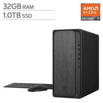 HP OmniDesk（AMD） HP OmniDesk Tower - AMD Ryzen 7 8700G - Windows 11 Home - 32GB