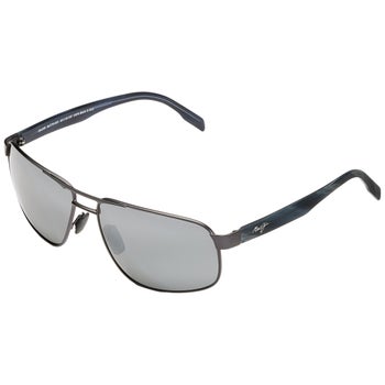 Maui Jim Whitehaven 776-02S Black Gunmetal Grey Silver Polarized