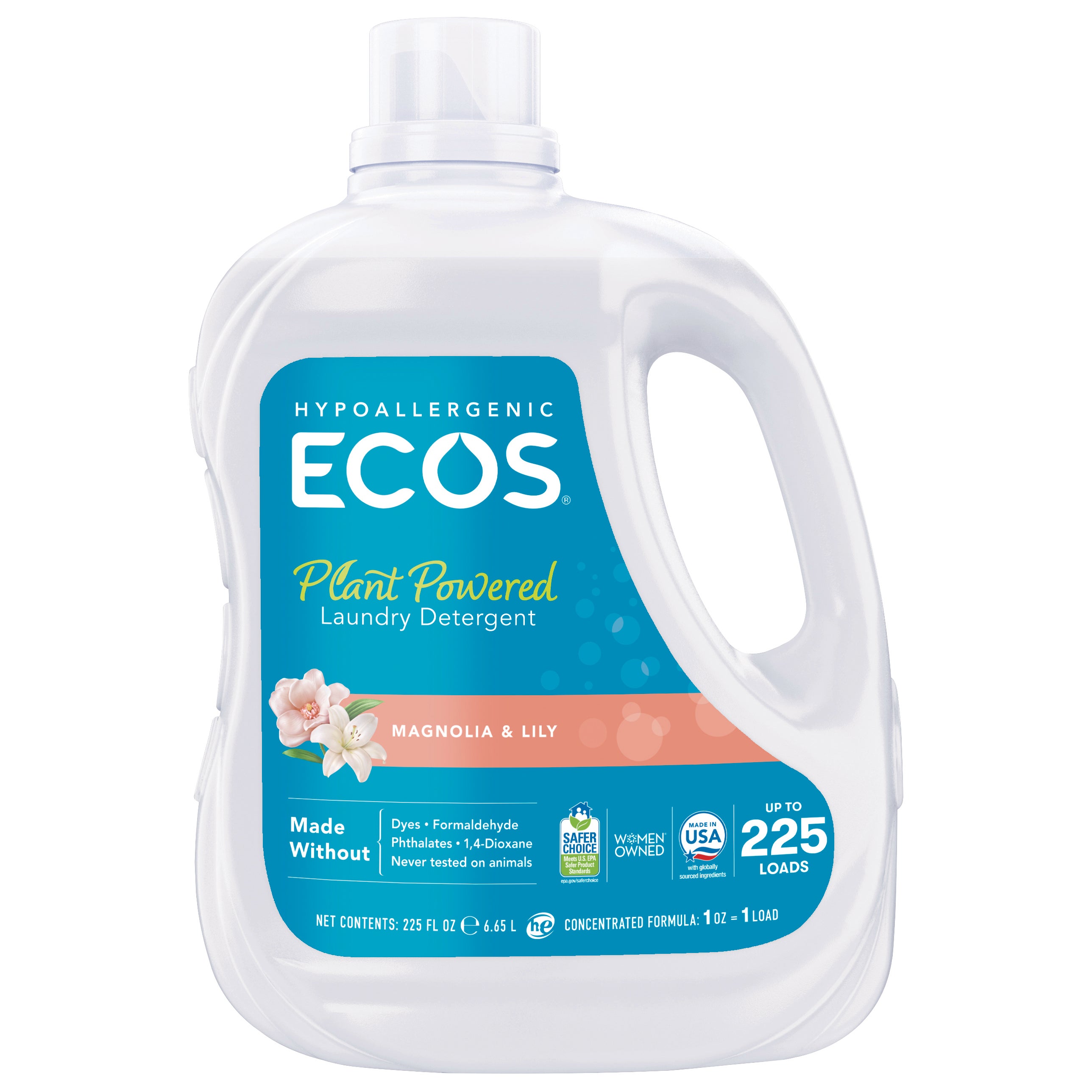 ECOS Liquid Laundry Detergent, Hypoallergenic, HE Compatible