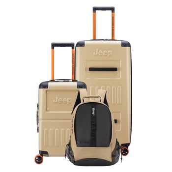 Jeep JH002B 3-piece Luggage and JS011B Versatile Backpack Set | Costco