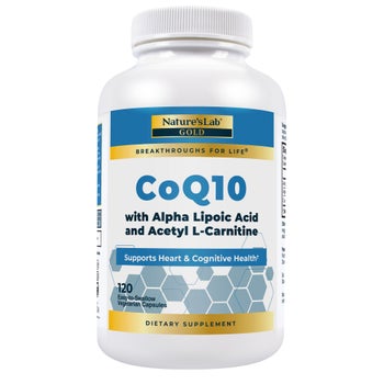 Nature's Lab CoQ10 200 mg + Alpha Lipoic Acid + Acetyl L-Carnitine, 120  Vegetarian Capsules