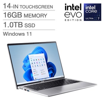 Acer Swift Go 14 in. Touchscreen Intel Evo Laptop, Intel Core Ultra 7 155H - 16GB RAM, 1TB SSD, Intel ARC