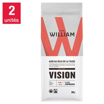 Café William Vision Espresso Medium Roast Sustainable Organic