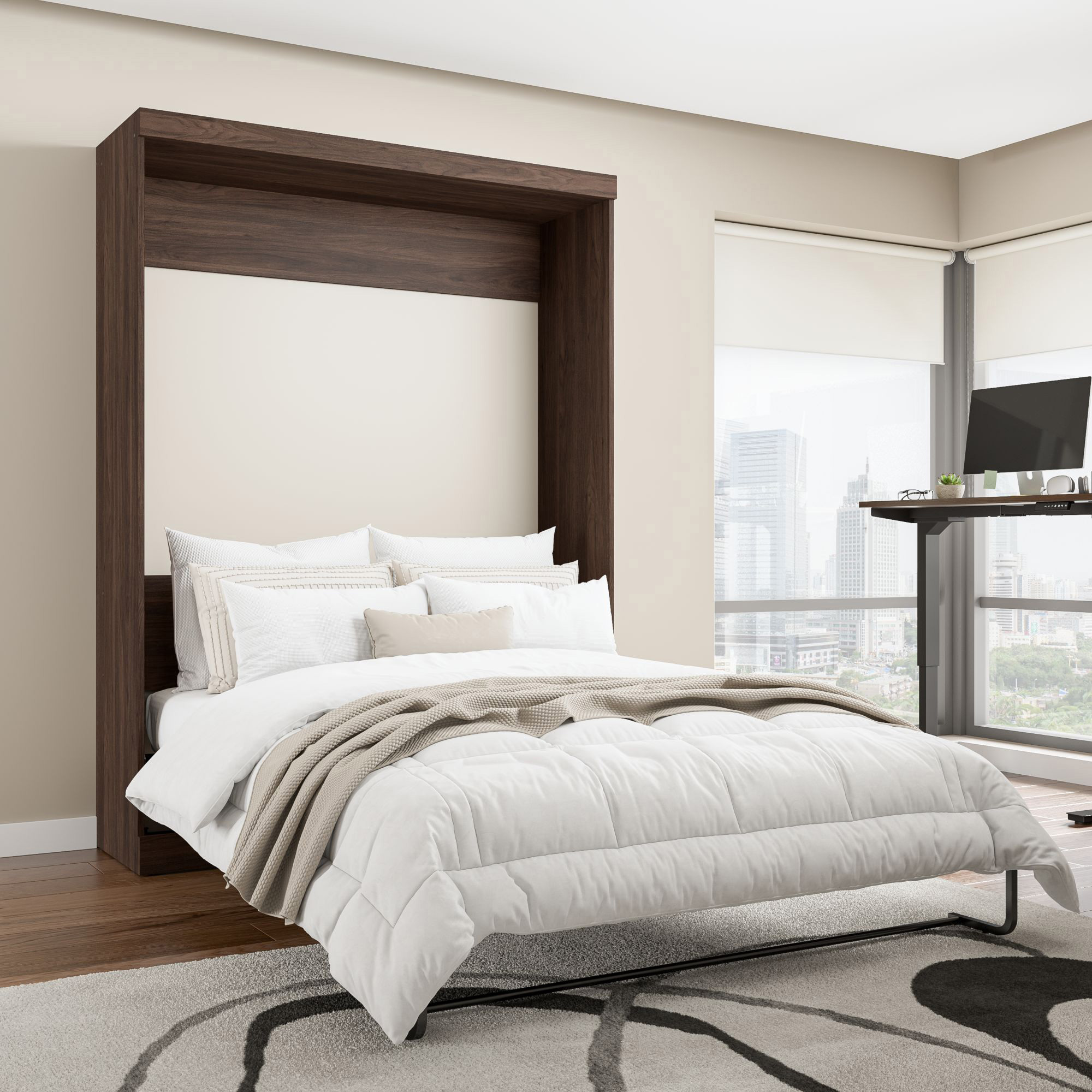 Bestar Boutique Queen Wall Bed Costco