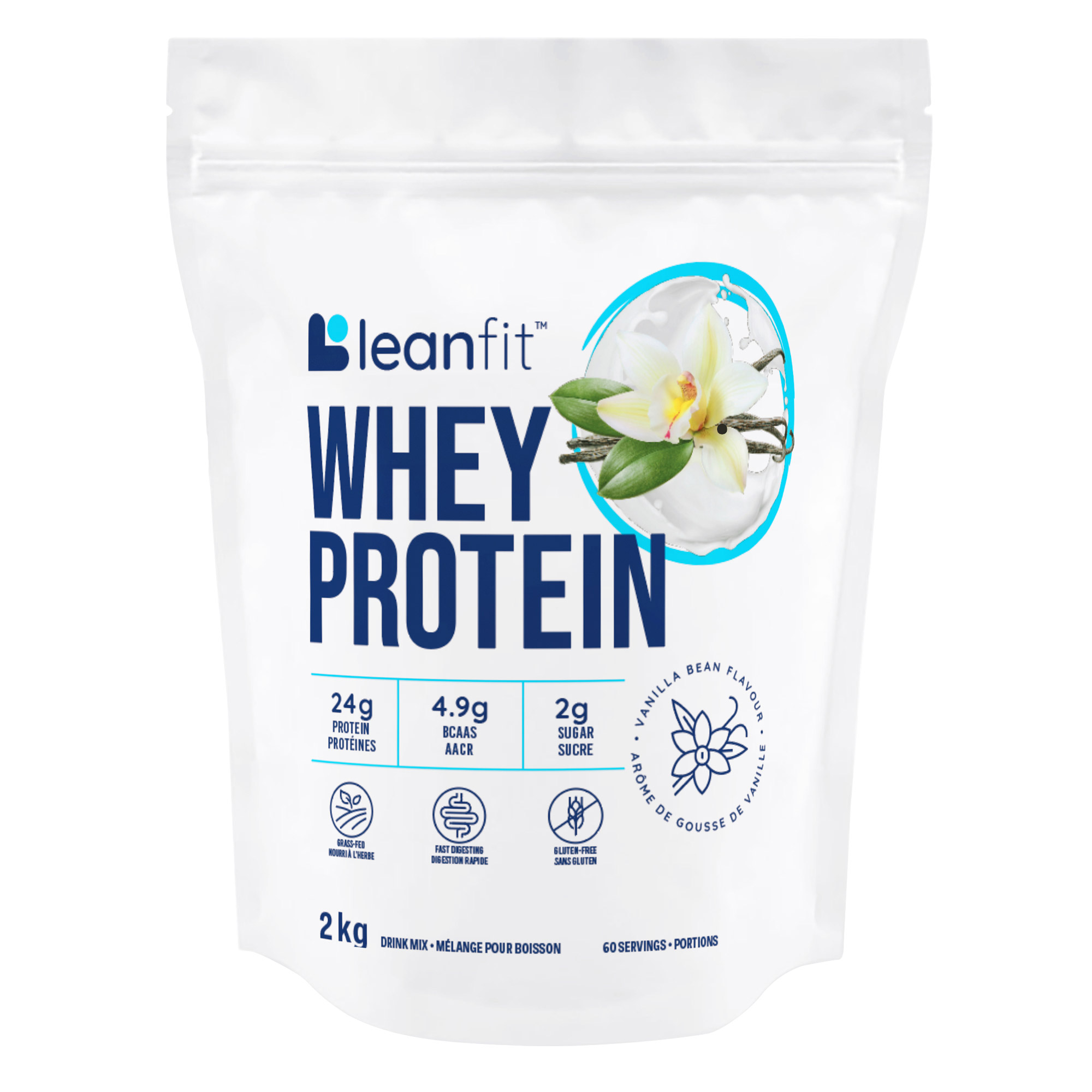 LEANFIT WHEY PROTEIN Arôme de vanille Costco