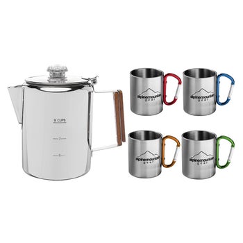 Alpine Mountain Gear 5-piece Stainless Steel Coffee Set | Costco