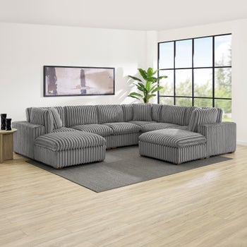 Thomasville Lowell Corduroy 8-piece Modular Sectional | Costco