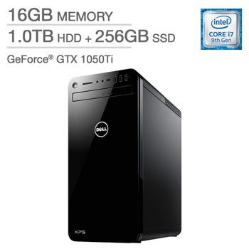 DELL XPS8930 16GB 2TB GTX1050Ti モニター付き Dell XPS 8930 Tower - 9th Gen Intel Core i7 - GeForce GTX 1050 Ti