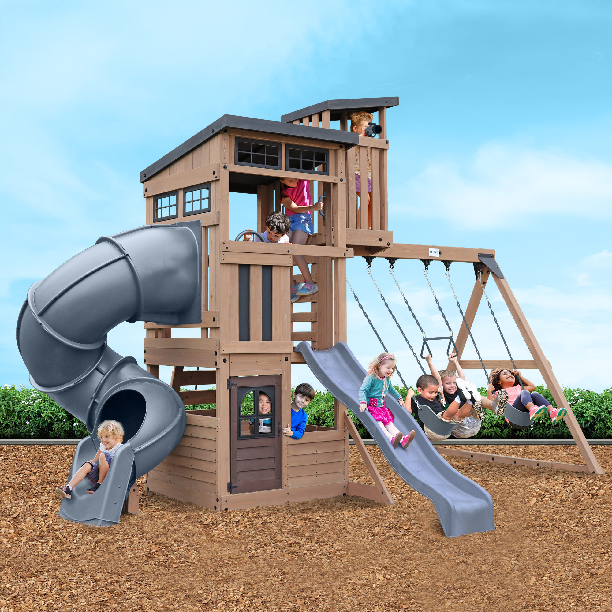Gorilla Skyline Lookout Outdoor Playset Costco