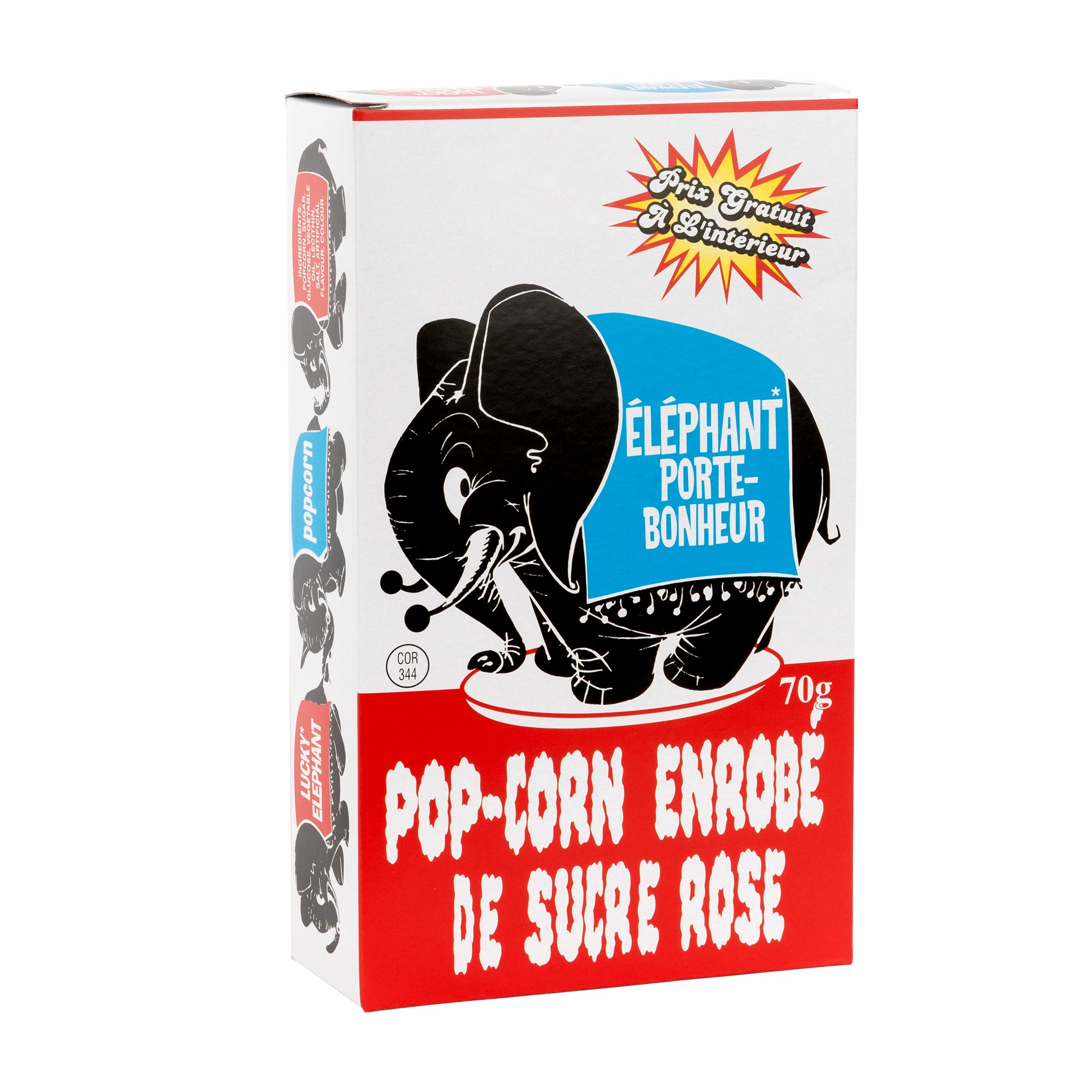 Lucky Elephant Pink Candy Popcorn, 12 × 70 g | Costco