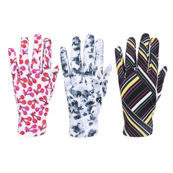 NILoS nylon light taffeta Gloves （手袋） Nancy Lopez Cabretta Leather and Lycra Glove 3 pack | Costco