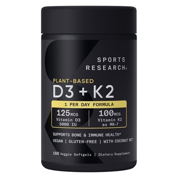 Sports Research D3 + K2, 160 Veggie Softgels | Costco