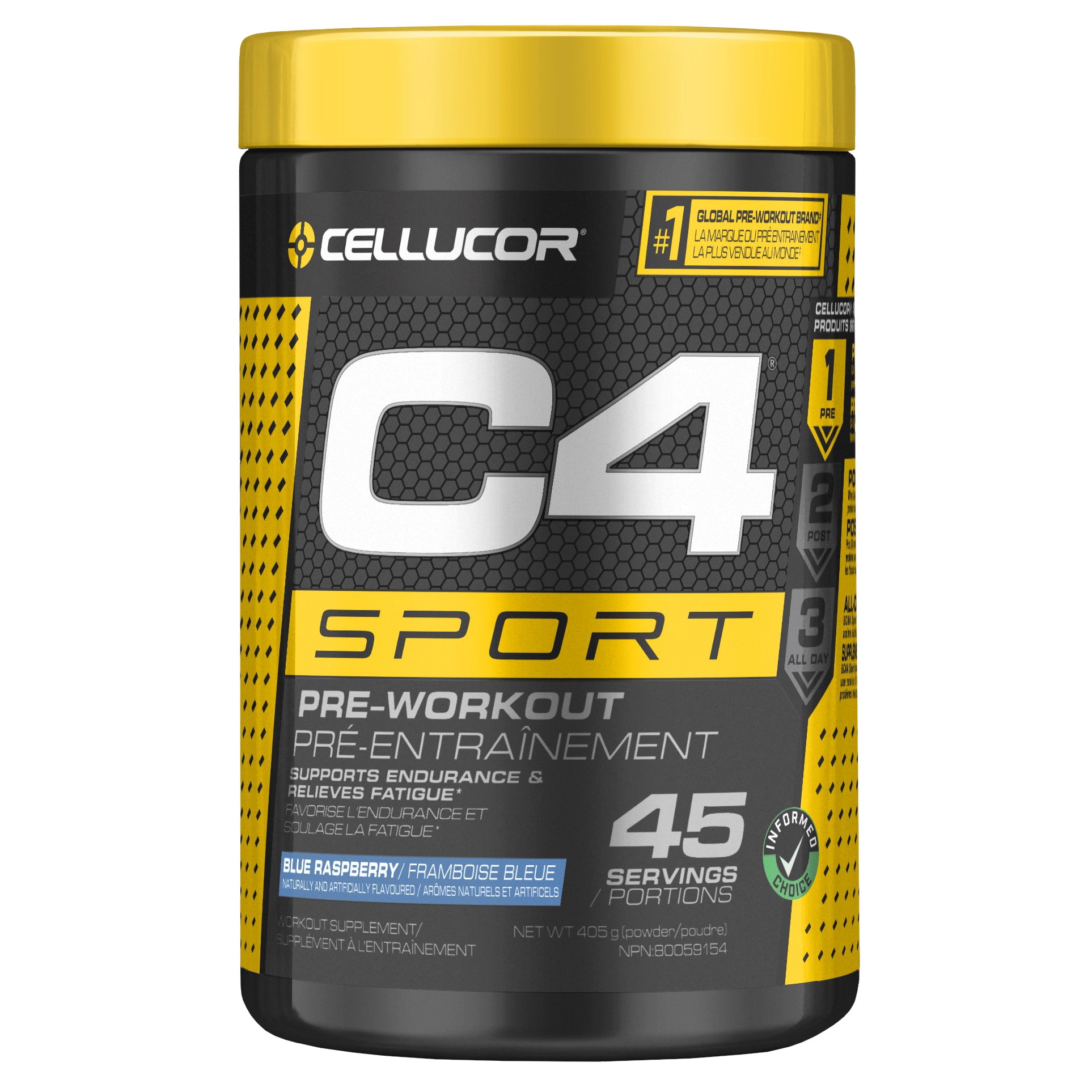 C4 Sport PreWorkout Blue Raspberry, 405g Costco
