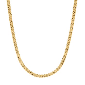 High Polish Wheat Chain in Yellow Gold | Costco