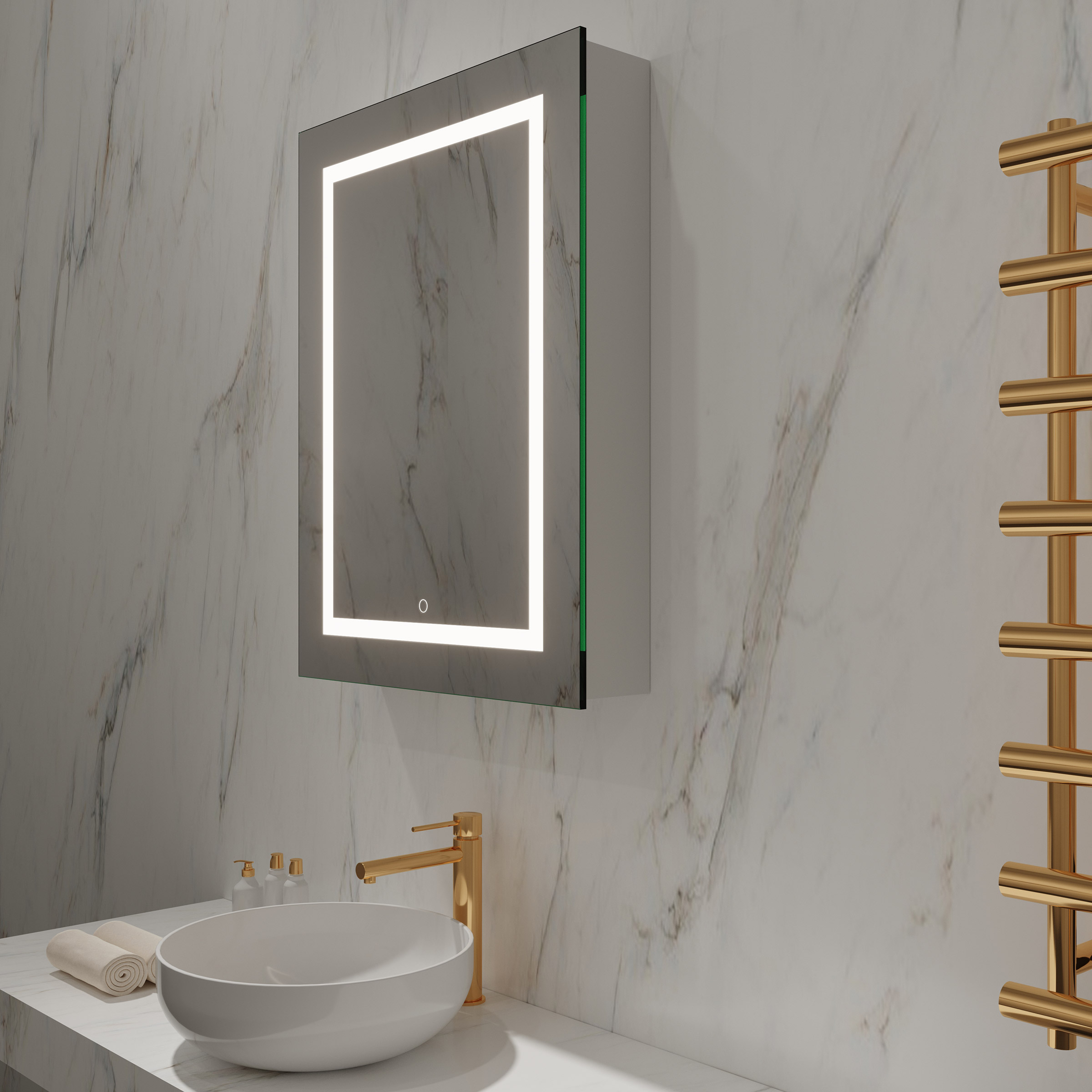 Kara 24" x 32" LED Lighted Medicine Cabinet | Costco