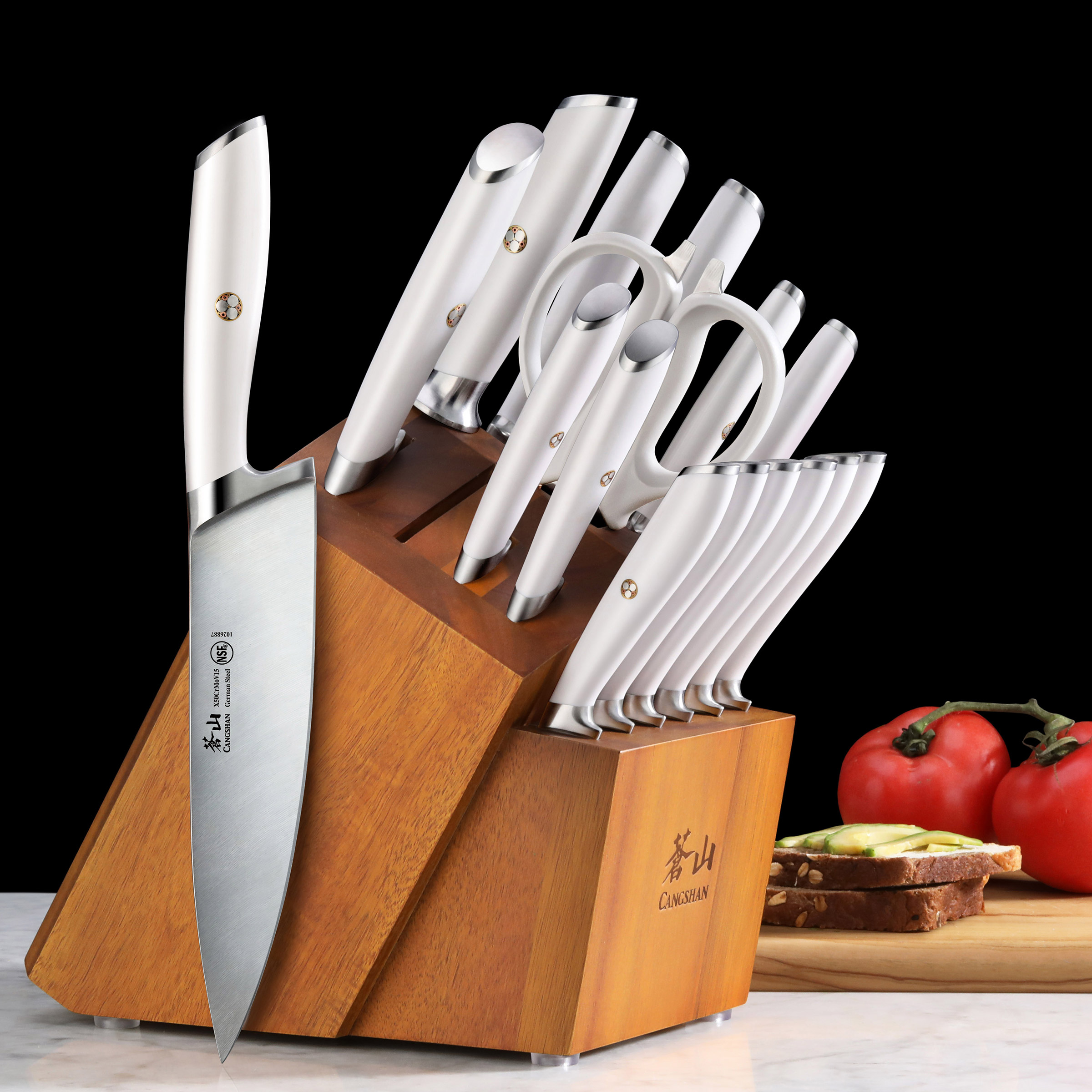 Cangshan L Series 17-Piece German Steel Forged Knife Set