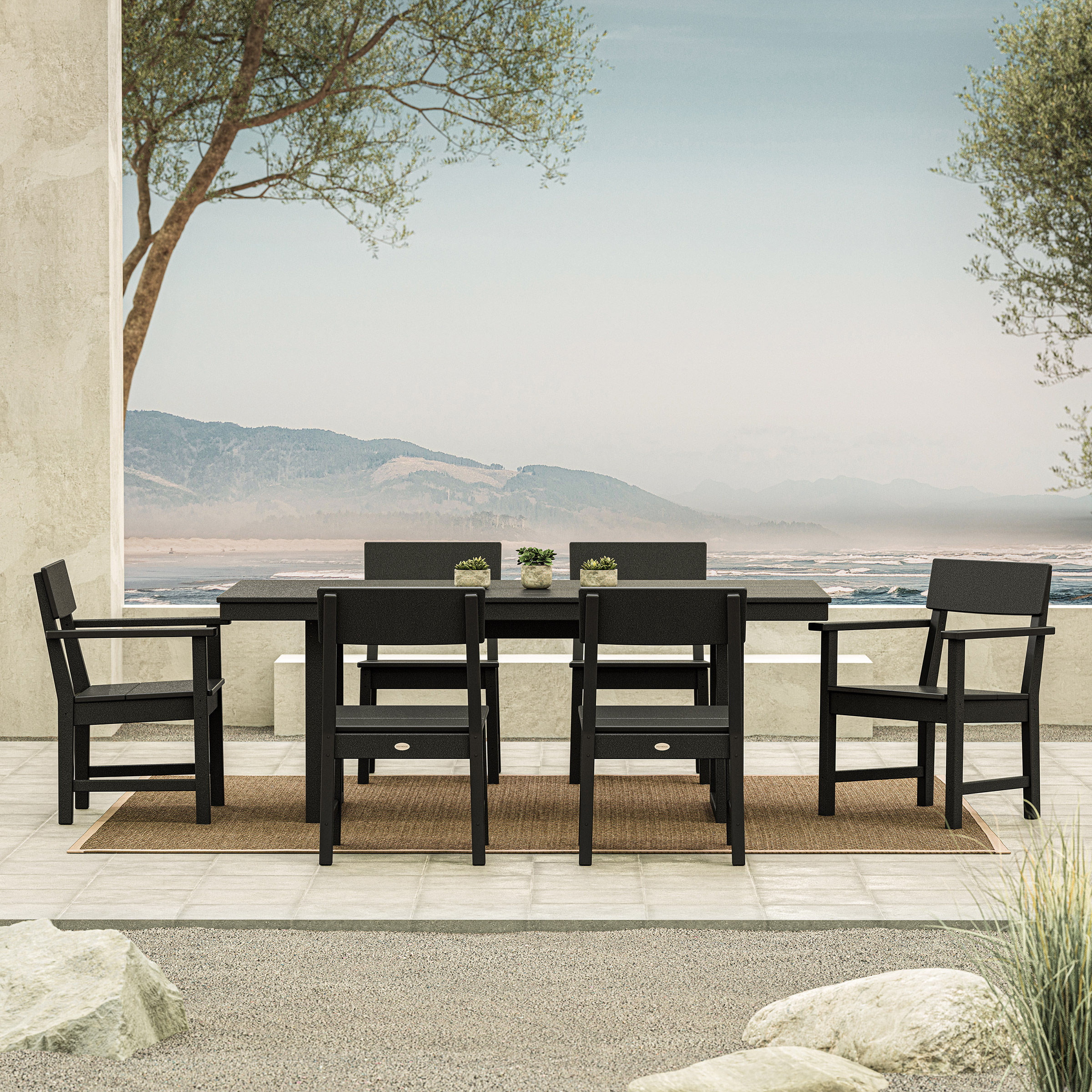 POLYWOOD Westport 7-piece Outdoor Dining Set | Costco