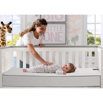 Simmons Kids Beautyrest Black Solitaire 2-Stage Crib Mattress | Costco