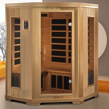 フェイススリムコントゥアブースター　Gran nine Dynamic Saunas Torino 3-person Corner FAR Infrared Sauna | Costco