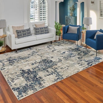 Thomasville Timeless Classic Rug Collection, Otello, Gray, 7'10" x 10'