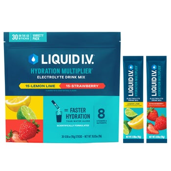 Liquid I.V. Hydration Multiplier 30 Individual Serving Stick Packs in Resealable Pouch, Variety Pack