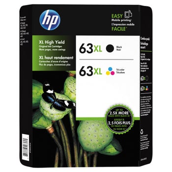 HP 63XL 純正インク増量Black x1 Tri-colorx2 HP 63XL High Yield Ink Cartridge, Black & Tri-Color, Combo Pack