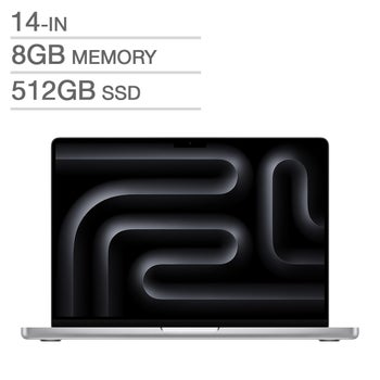 Apple MacBook Pro 14.2 in., M3, 8 GB RAM, 512 GB SSD, Silver