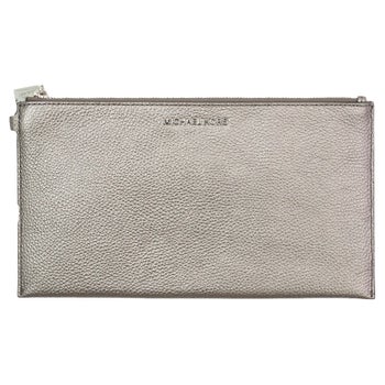 Michael Kors Large Zipper Wristlet, Gunmetal | Costco