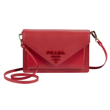 Prada Saffiano Leather Mini Bag, Red | Costco