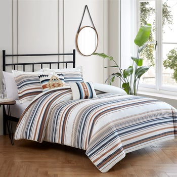 Pendleton Savanna Stripe 5-piece Comforter Set | Costco