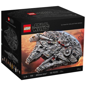 LEGO Star Wars Millennium Falcon Ultimate Collector Series 75192 with Bonus Star Wars: A New Hope Yavin 4 Rebel Base 75365
