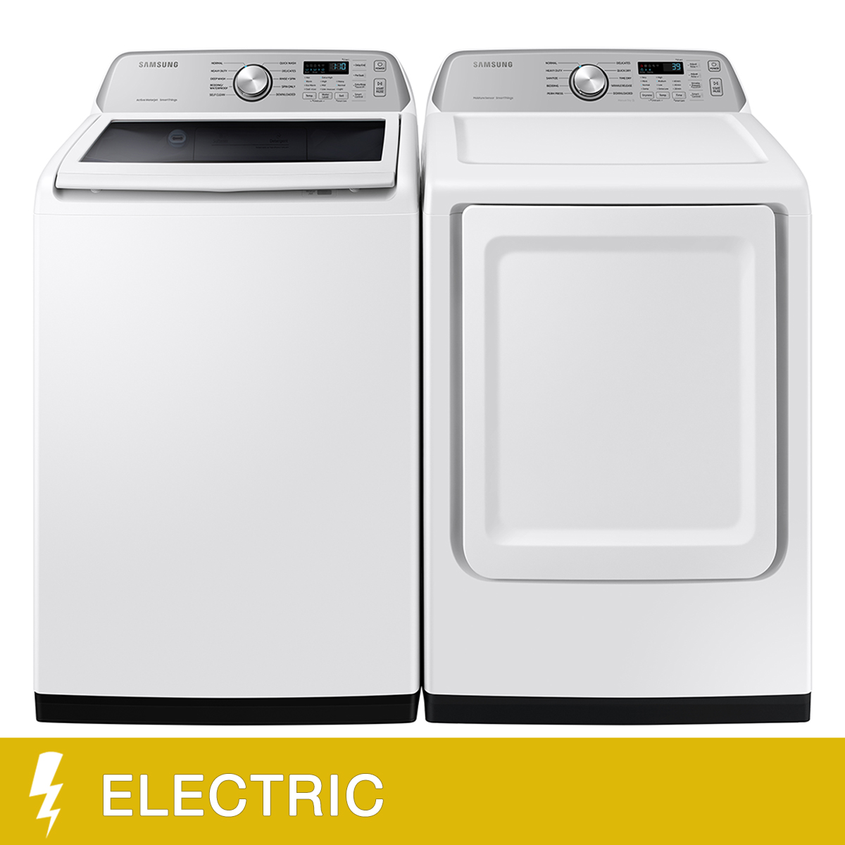 Samsung 2piece White Laundry Suite with 5.4 cu. ft. Top Load Washer