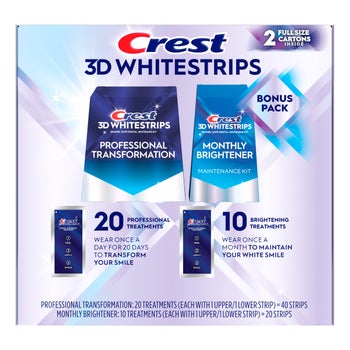 Crest 3D Whitestrips 20 Professional Treatments with 10 Bonus