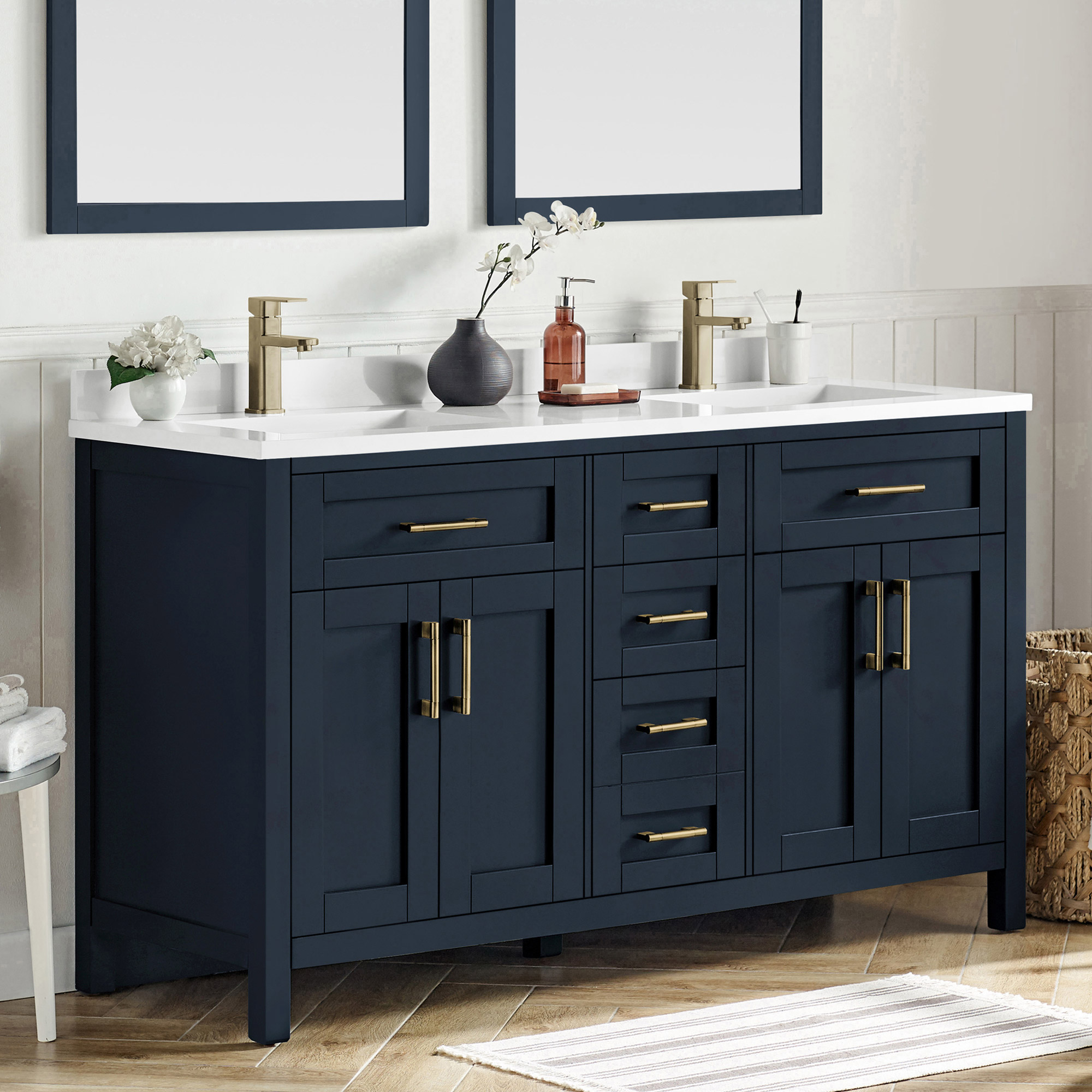 OVE Decors Lakeview Bath Vanity in Blue | Costco