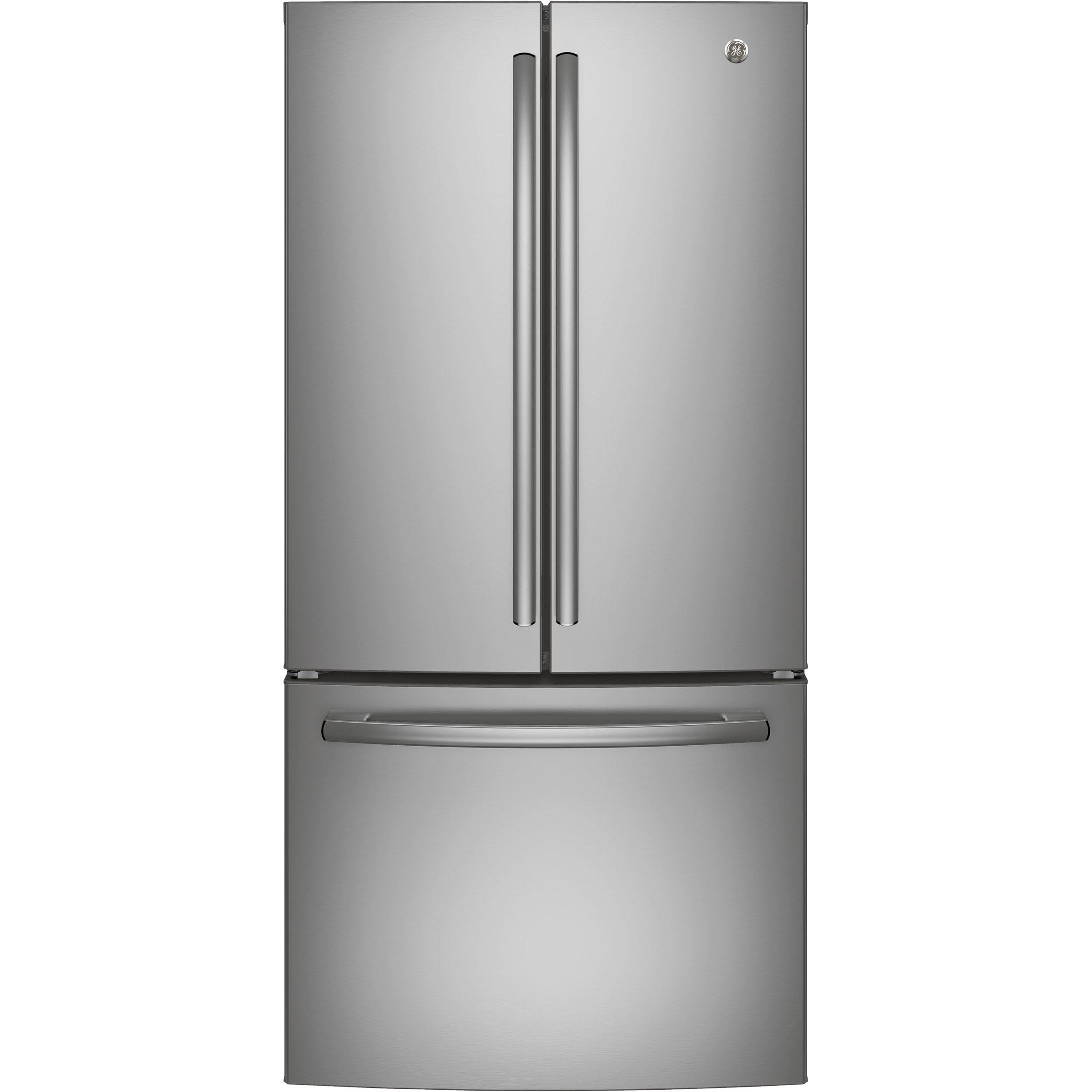 GE 33 in. 24.8 cu.ft. Stainless Steel Bottom Freezer Refrigerator with