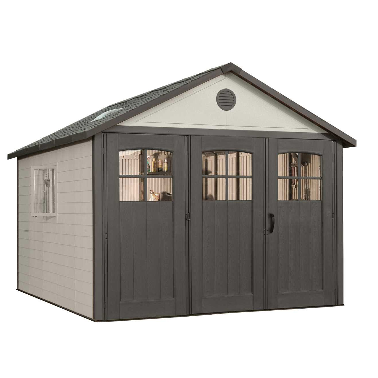 21ガレージ Lifetime Resin Trifold Outdoor Storage Shed | Costco